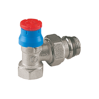 Угловой термостатический клапан 1/2", отвод с герметичной прокладкой