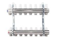 K005 1''x 8 Коллектор без расходомеров, с кронштейнами, под сервоприводы М28х1,5