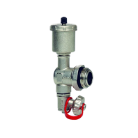 209 1'' Заглушка коллектора со сливным краном и воздухоотводчиком