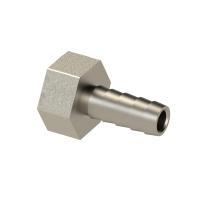 Штуцер для шланга, латунь, внутренняя резьба 20х3/4", никель, RTP