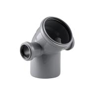 Отвод левый/правый ВК ПП 110/50х45, серый,РТП