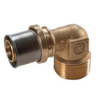 Угольник с нар. резьбой 1/2"x(20x2) “Мультипресс”