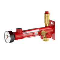 Консоль настенного монтажа Flexconsole R Plus 3/4"x3/4" для 8-25 л, цвет красный