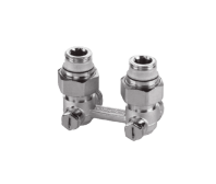 Узел нижнего подключения Exclusive Line E1/50 угловой, 1/2x3/4" c ниппелями 1/2"