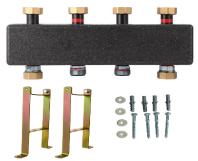 Коллектор распределительный 4 вых. (до 3 отопительных контуров) 1 1/2"-2, с кронштейнами