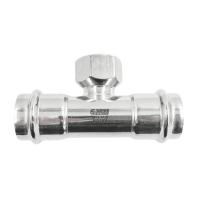 Тройник нерж AISI 304 Дн22х1/2"х22 пресс/ВР SantechSystems Тройник нерж AISI 304 Дн22х1/2"х22 пресс/ВР SantechSystems