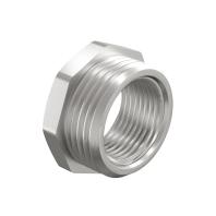 Футорка DN15х10 (1/2" НР х 3/8" ВР) латунь никель