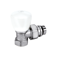 Угловой ручной клапан 1/2", отвод с герметичной прокладкой / 1 / 50 шт