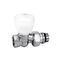 Прямой ручной клапан 1/2", отвод с герметичной прокладкой / 1 / 50 шт