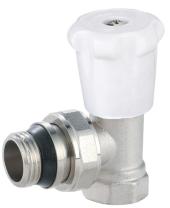 Угловой ручной вентиль 1/2"  с патрубком антипротечка, 15/ 120 шт