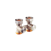 Узел нижнего подключения прямой, для двухтрубных систем 3/4"F x 3/4"E