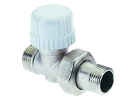 771 1/2" Прямой вентиль термостатический (медь/мп/пласт) (М28х1,5), резьба фитинга 24x1,5