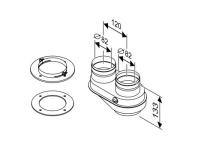 Адаптер DN80/80, для двухтрубной системы дымоудаления