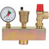 Группа безопасности котла 1"х3 bar латунь GAPPO /10/1 шт.уп/