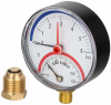 Термоманометр 1/2"- 0-6 бар- 0-120°C с нижним подключением Ø80 мм, 1/ 60 шт