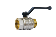 Кран шаровой латунный LD Pride 47.32.В-Н.Р Ду 32 Ру 25 рычаг