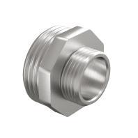 Ниппель переходной DN25х15 (1"НР х 1/2"НР) латунь никель