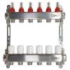 Коллекторная группа с расходомерами 1"x3/4"Еx 5, нерж. сталь, с кронштейнами, под сервоприводы М30х1