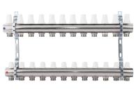 K005 1''x12 Коллектор без расходомеров, с кронштейнами, под сервоприводы М28х1,5