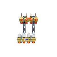 Сборный коллекторный узел с расходомерами 1" x 3/4"E /6