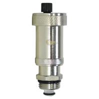 Воздухоотводчик автоматический с обратным клапаном 1/2", компактный размер, никелированный, 1/144 шт