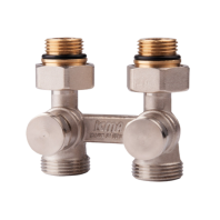 897 1/2" Двухтрубный вентиль для панельного радиатора, нижнее подключение, резьба фитинга 3/4"