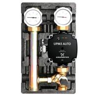 Насосная группа MK со смесителем 1" с насосом Grundfos UPM3 Hybrid 25-70, подача справа*