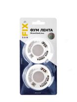 ФУМ-лента 19х0,1х12000х0,3г/см3, 55/25 мм, в упаковке блистер по 2 шт., SANFIX