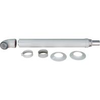 Комплект коаксиального дымохода Arderia D 60/100н, 1,0м