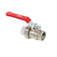 Кран шар руч/рыч лат пер/PPR/ВР63х2,ник,RTP, шт