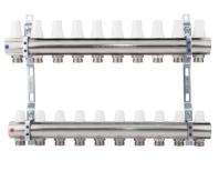 K005 1''x10 Коллектор без расходомеров, с кронштейнами, под сервоприводы М28х1,5