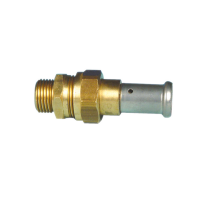 Муфта плоское уплотнение, латунь пресс, 20x1/2" Муфта плоское уплотнение, латунь пресс, 20x1/2"