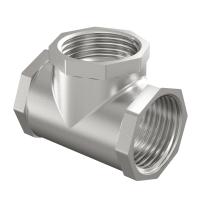 Тройник LD Pride DN20 (3/4") ВР/НР/ВР латунь никель