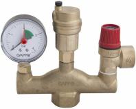 Группа безопасности котла 1"х3 bar латунь GAPPO /10/1 шт.уп/