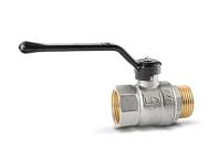 Кран шаровой латунный LD Pride 47.25.В-Н.Р Ду 25 Ру 40 рычаг