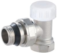 Угловой нижний клапан 1/2"  с патрубком антипротечка, 18/ 144 шт