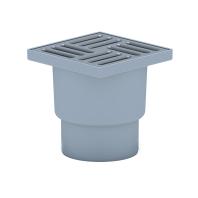 Трап вертикальный не регулируемый с сухим затвором решетка из нержавеющей стали ВК ПП 150/150х110, с