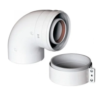 Начальный коаксиальный отвод 90° для всех котлов BAXI кроме ECO Classic /ECO Nova, диам. 60/100 мм
