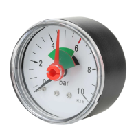 Манометр 1/4" - 0-10 бар с задним подключением Ø53 мм, 1/ 100 шт