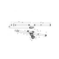 Комплект раздельных труб, d 80 мм / S2
