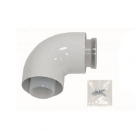 Отвод коаксиальный 87°, 60/100 мм