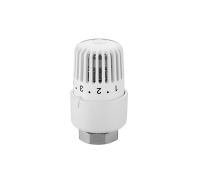 Термостатическая  головка RoTherm II, M30x1.5, уст. 0, встр. т/д, цв. белый