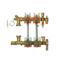 Сборный коллекторный узел с обвязкой и расходомерами 1" x 3/4"E /8