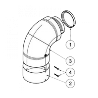 Отвод коаксиальный 90° d 60/100 мм Отвод коаксиальный 90° d 60/100 мм