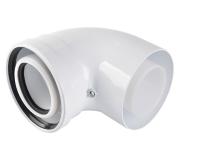 VIVAT Отвод конденсационный 90° d 80/125 мм / 20 шт VIVAT Отвод конденсационный 90° d 80/125 мм / 20 шт