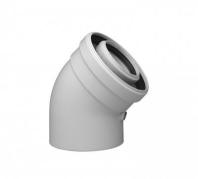 VIVAT Отвод конденсационный 45° d 80/125 мм / 20 шт VIVAT Отвод конденсационный 45° d 80/125 мм / 20 шт