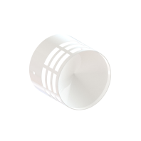 VIVAT Наконечник Ø 80 белый (нержавейка) / поштучно VIVAT Наконечник Ø 80 белый (нержавейка) / поштучно